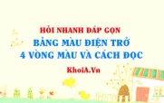 Bảng màu điện trở 4 vòng và cách đọc điện trở 4 vạch màu lớp 11?